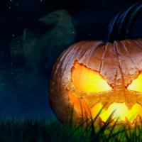 Halloween Jack-O-Lantern Pumpkin In Photoshop