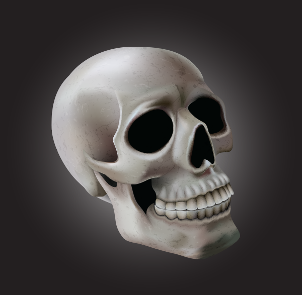 Using Meshes to Create a Detailed Skull With Adobe Illustrator